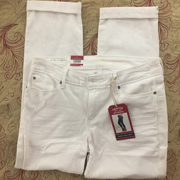 levi strauss white jeans